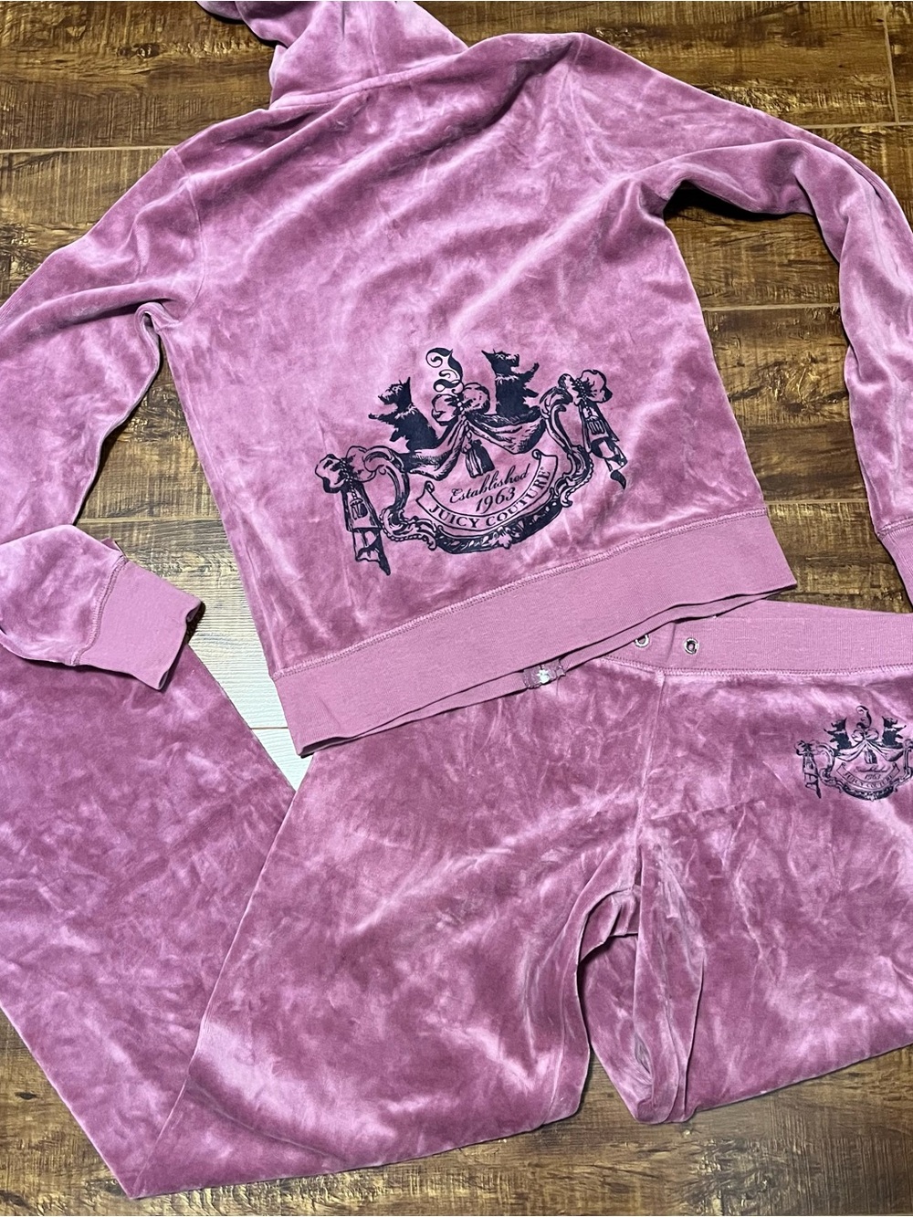 vintage juicy couture velour purple tracksuit